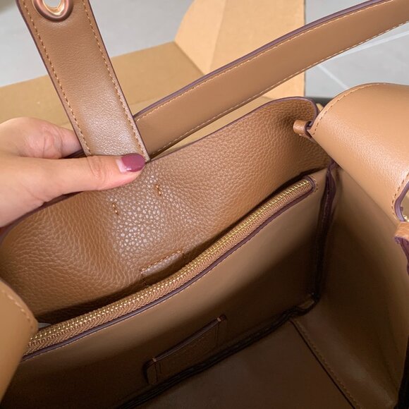 🌹COACH Hadley Convertible Crossbody Bag Suede Brown CW004 New - Picture 7 of 7